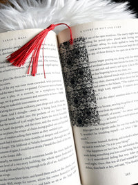 Black Scroll Bookmark