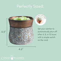 Bronze Floral 2-in-1 Warmer