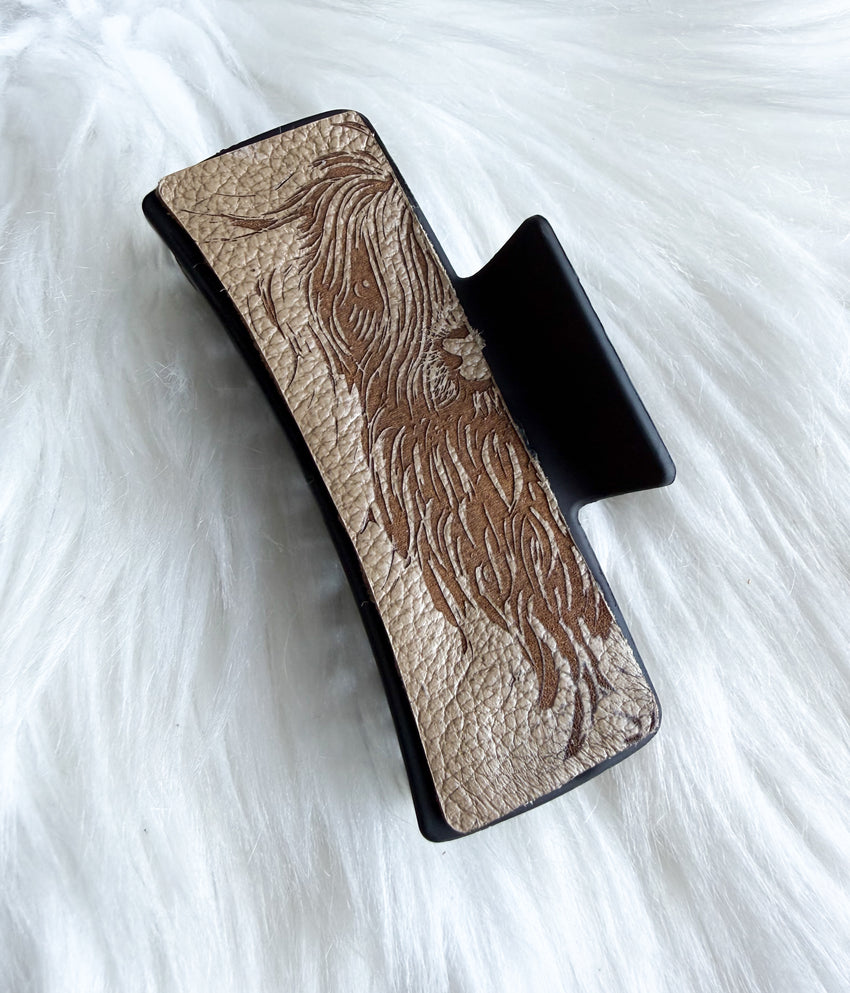 Highland Cow Hair Clip (Large)