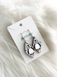 Penguin Diamond Dangles