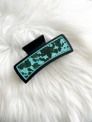 Cow Print Hair Clip (Large)