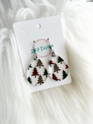 Multi Christmas Tree Teardrops