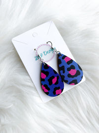 Rainbow Leopard Print Teardrops