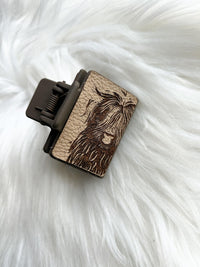 Highland Cow Hair Clip (Small)