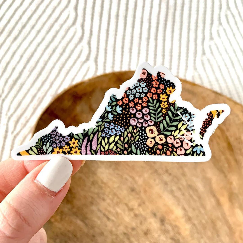 Virginia Floral Sticker