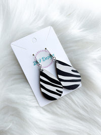 Zebra Print Teardrops