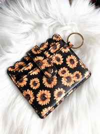 Sunflower Print Wallet