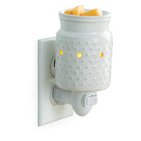 White Hobnail Pluggable Warmer