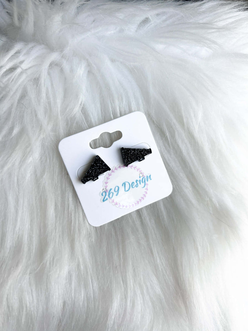 Glitter Megaphone Studs