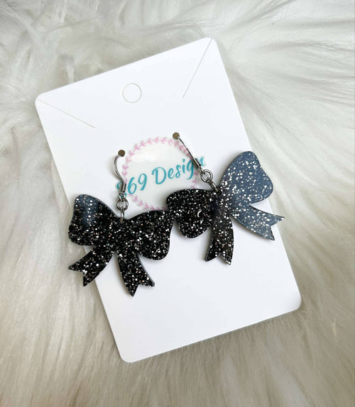 Glitter Bow Dangles (Standard)
