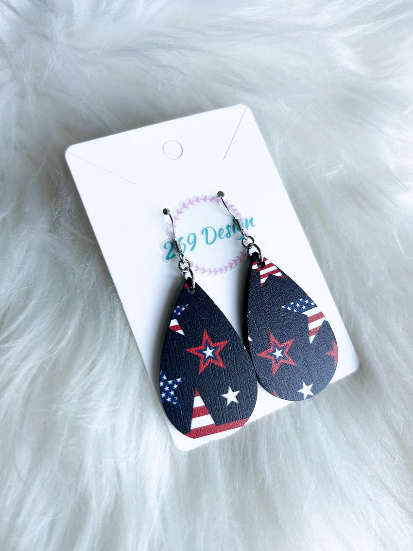 USA Star Teardrops