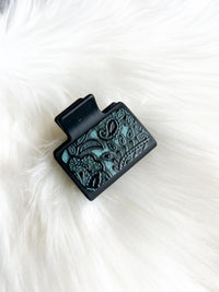 Embossed Leather Hair Clip (Small)