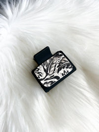 Embossed Leather Hair Clip (Small)