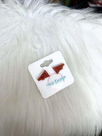 Glitter Megaphone Studs