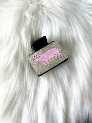 Pink Pig Hair Clip (Small)