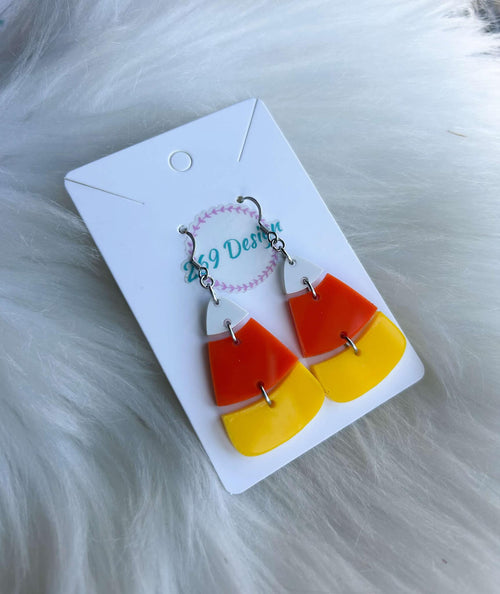 Candy Corn Dangles (Acrylic)