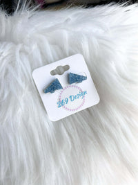 Glitter Megaphone Studs