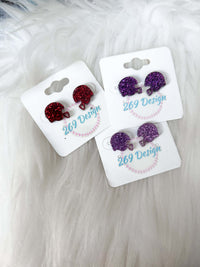 Glitter Football Helmet Studs