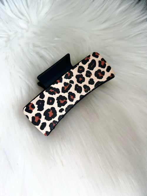 Leopard Print Hair Clip (Large)