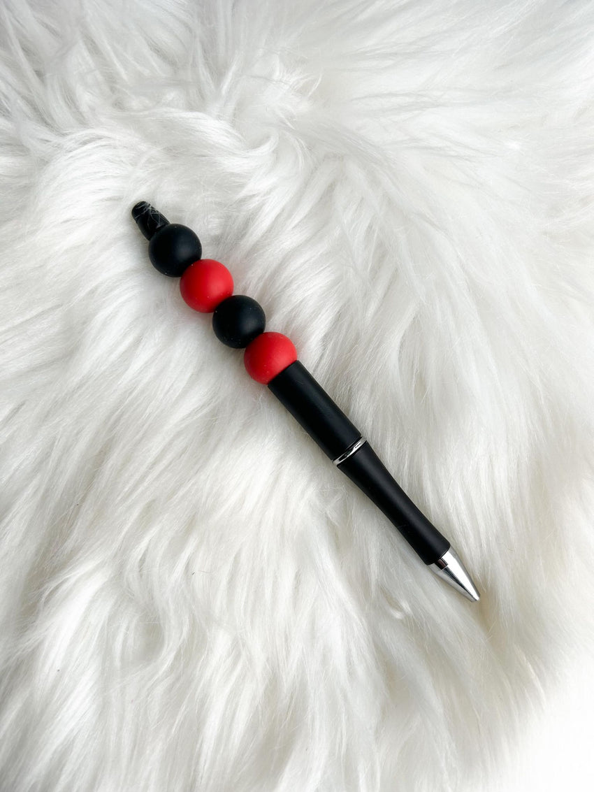 Red/Black on Black Pen