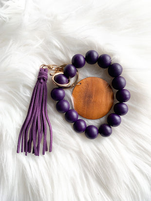 Dark Purple Wristlet