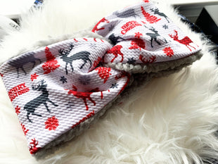 Merry Christmas Sherpa Earwarmers (Adult)