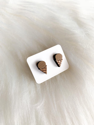 Ice Cream Cone Studs