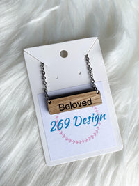 "Beloved" Bar Necklace