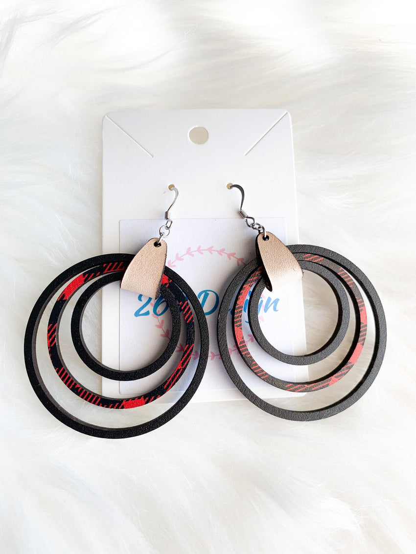 Buffalo Plaid Nested Circles