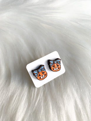 Cat Bandana Studs