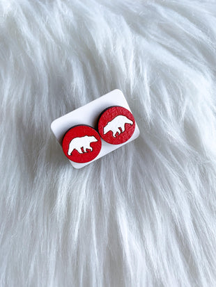 Polar Bear Oversized Studs