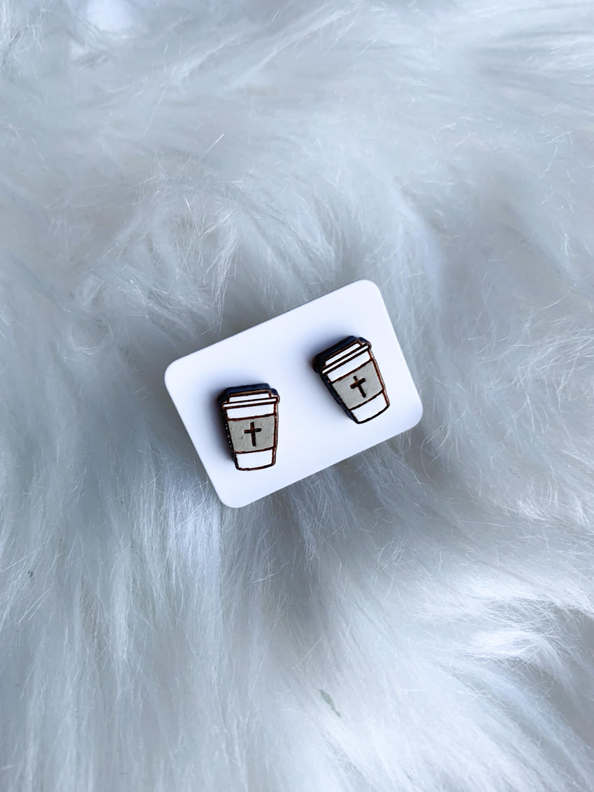 Coffee Cup Studs