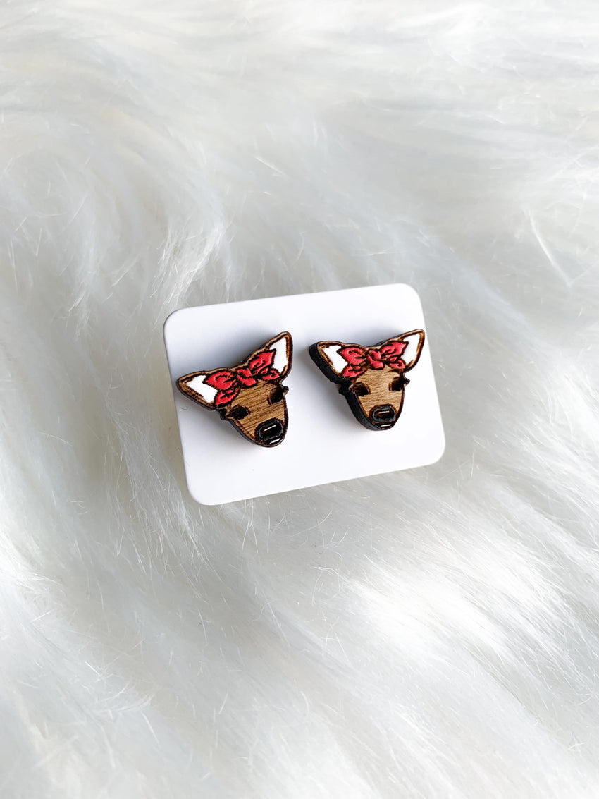 Deer Bandana Studs