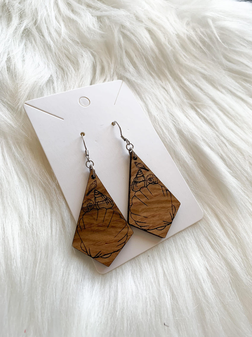 Shell Triangle Dangles