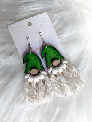 Gnome Macrame Dangles