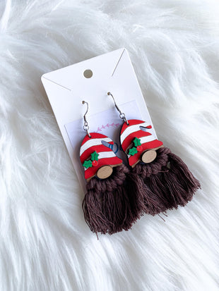 Gnome Macrame Dangles