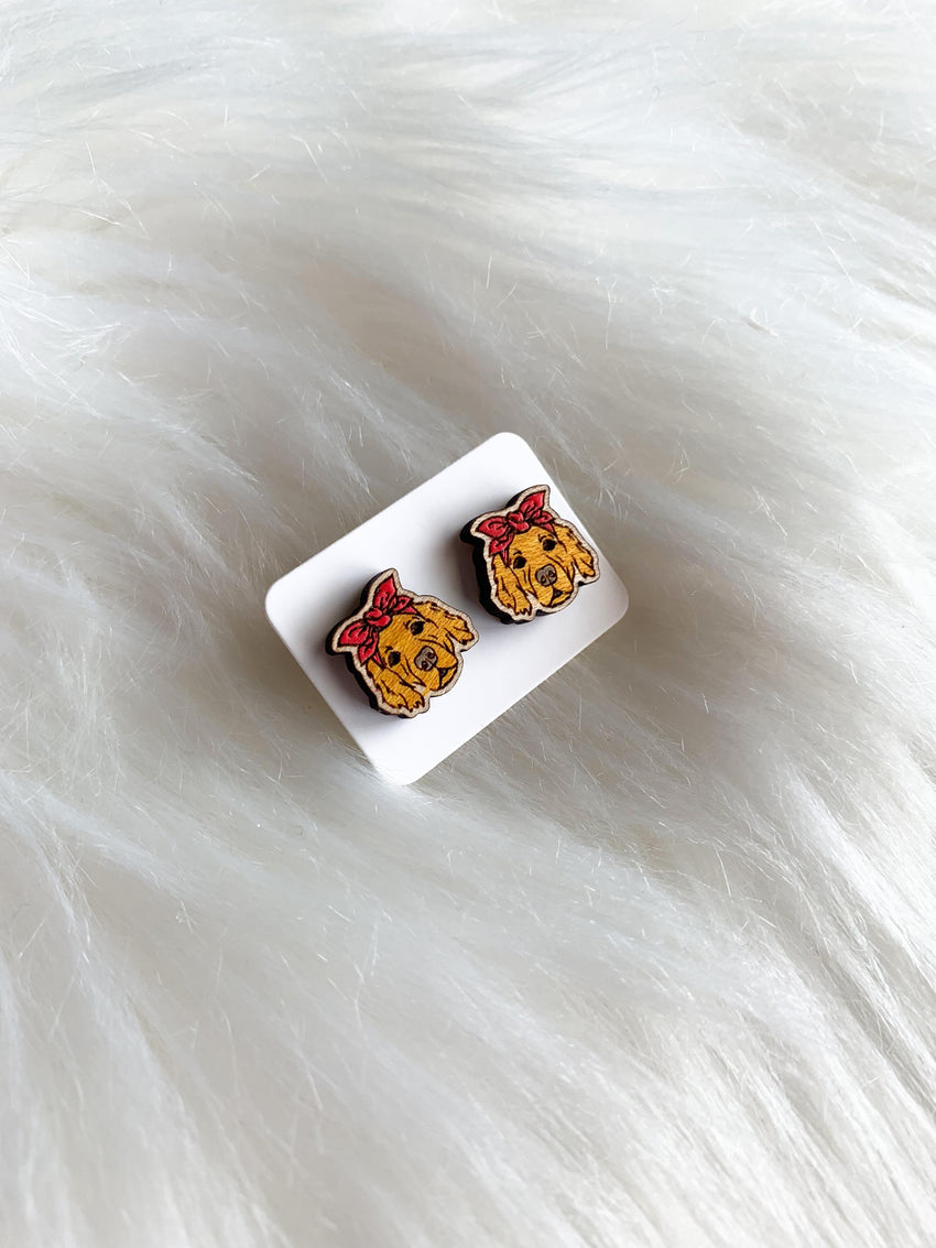 Golden Retriever Bandana Studs