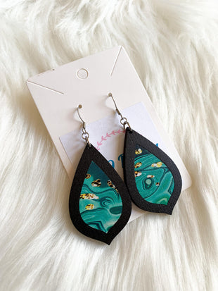 Jade Inlay Dangles