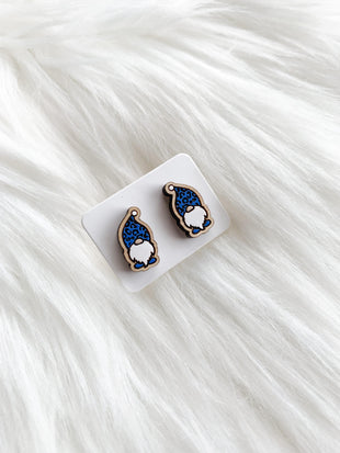 Leopard Print Gnome Studs