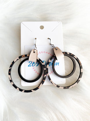 Leopard Print Nested Circles
