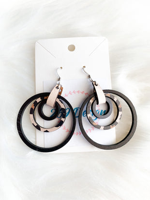 Leopard Print Nested Circles