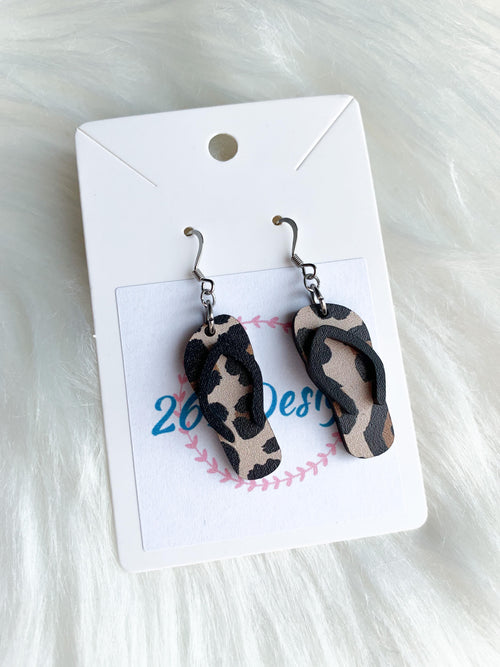 Leopard Print Sandal Dangles