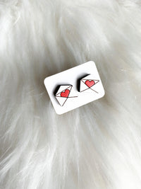 Open Love Letter Studs