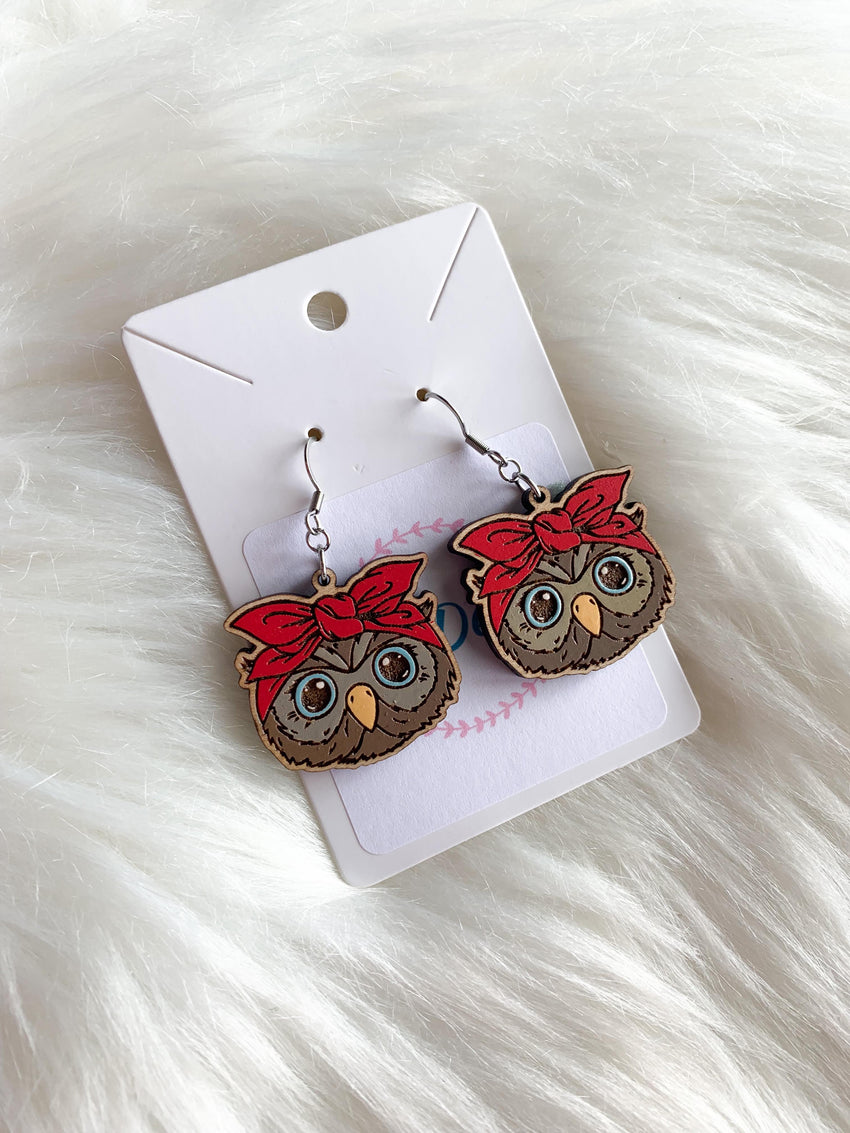 Owl Bandana Dangles