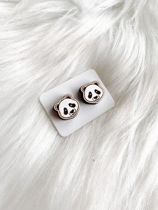 Panda Bear Studs