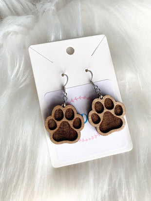 Paw Print Dangles