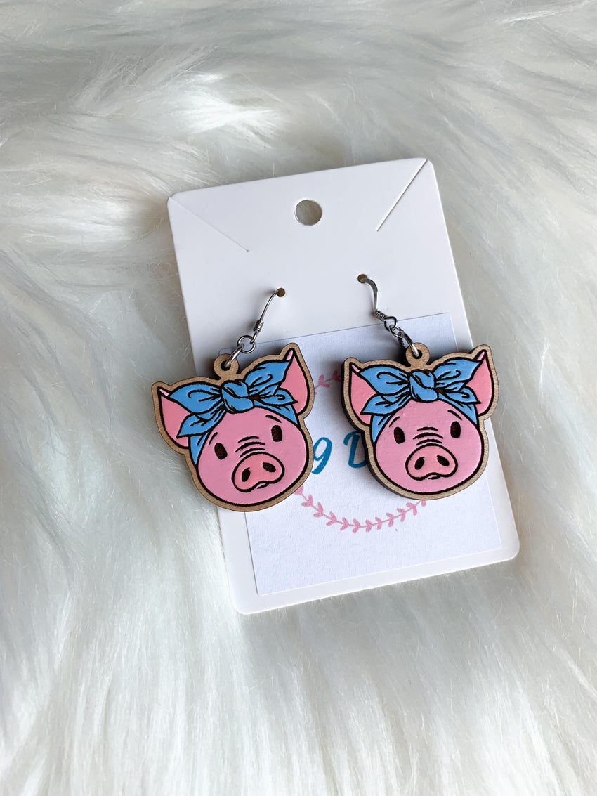 Pig Bandana Dangles