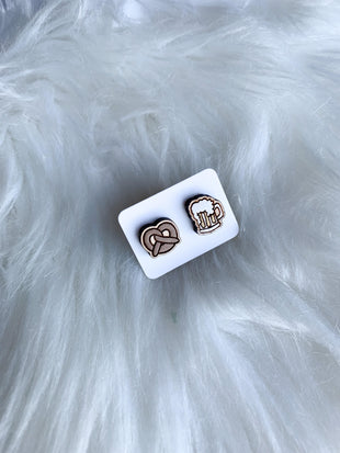 Mug and Pretzel Studs