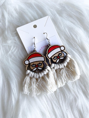 Santa Macrame Dangles