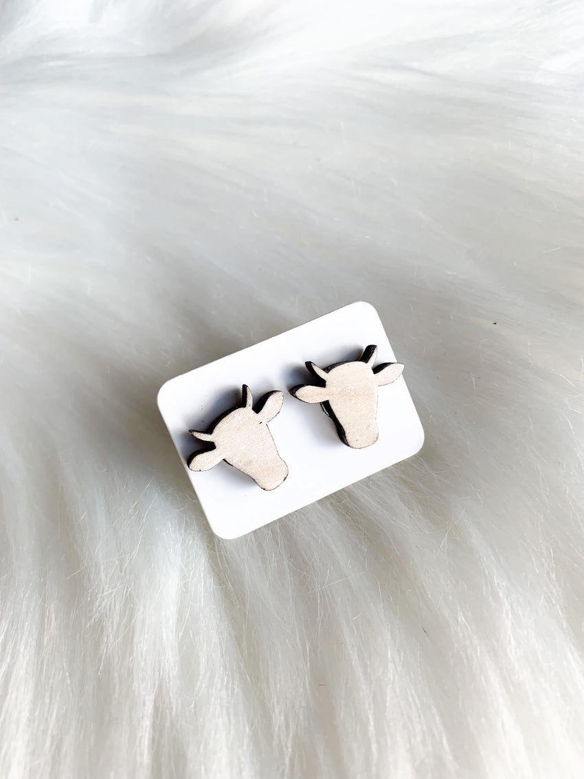 Steer Silhouette Studs